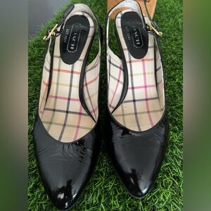 Coach Size 8.5 Black Patent Leather Black 8 1/2 Heels